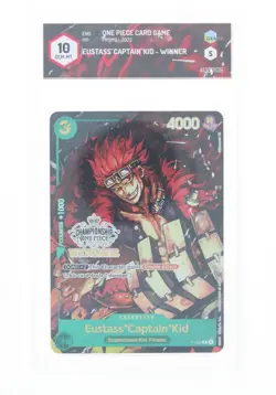 One Piece Card Game - Eustass Kid Winner P-003 - GRAAD 10 ENG 2023 - Image 1