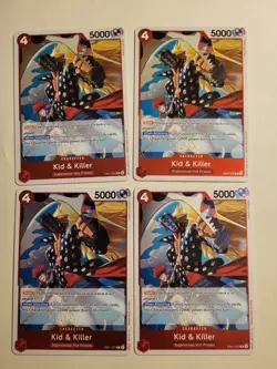 One Piece tcg - 4x Kid & Killer - EB01-003 - NM - Image 1