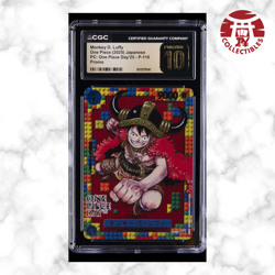 One Piece Card Japanese - Monkey D. Luffy P-110 One Piece Day 2025 - CGC 10 - Image 1