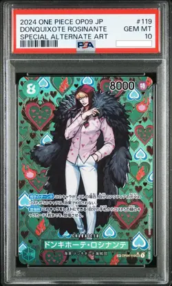 Alternate Art Donquixote Rosinante One Piece OP09 Japanese SP OP04-119 PSA 10 - Image 1