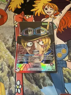 One Piece Awakening of the New Era OP05-001 Leader Sabo ENGLISH Holo ALT ART - Image 1