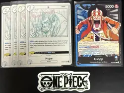 4x One Piece EB02-031 R Hope + Leader - English - Foil - Play Set - TCG - Mint - Image 1