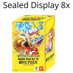 One Piece TCG Sealed Display 8x DOUBLE PACK VOL 10 DP10 DP-10 - ENG ENGLISH - Image 1