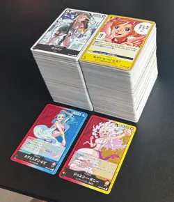 Lot of 450+ Bulk Japanese One Piece Trading Cards - Image 2