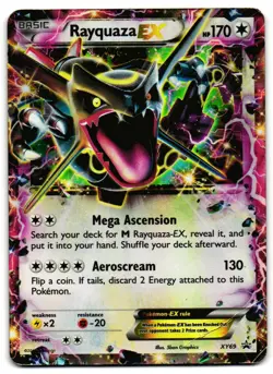 Rayquaza EX XY69 - XY Black Star Promos Promo Pokemon TCG - DMG Card - Image 1