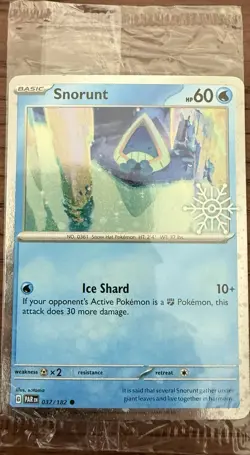 Snorunt - (Holiday Calendar) 037/182 Miscellaneous Cards & Products Holo SEALED! - Image 1