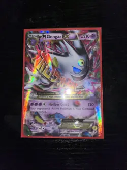 Pokemon TCG M Gengar EX Black Star Promos XY166 Shiny Holo Card - Image 1