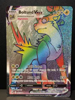 Boltund VMAX 267/264 SWSH Fusion Strike Secret Rainbow Rare Pokemon Card AA9 LP1 - Image 2