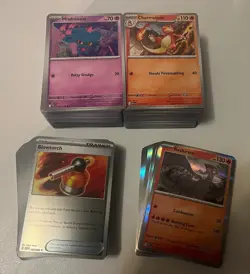 Lot of 300+ Pokemon Cards And Coins 240 Commons, 68 Reverses, 25 Holos, 2 Coins - Image 1