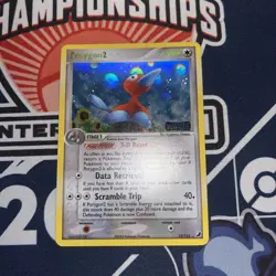 Pokemon Porygon2 Holo LP Card 12/115 EX Unseen Forces 2005 Stamped - Image 2