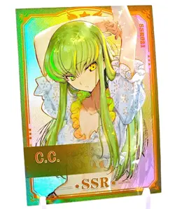 Goddess Story Waifu Card TCG | C.C. - Code Geass | SSR | SSR021 ~ Anime Girls - Image 1