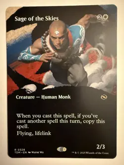 x1 Sage of the Skies - Borderless R MTG Tarkir: Dragonstorm M/NM, English - Image 1