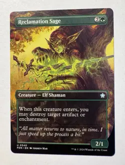 MTG - Reclamation Sage - Borderless - FDN 0340 - Foundations - Magic Gathering - Image 1