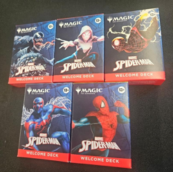 Magic the Gathering The Marvel Spiderman Welcome Decks Set of 5 SEALED FREEShip - Image 1