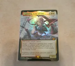 Lightning, Army of One Extended Art FOIL Final Fantasy MTG MINT 🔥 - Image 1