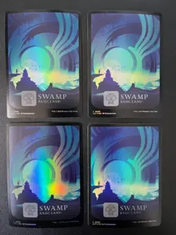 MTG- Swamp x4 - Lost Caverns of Ixalan FOIL Full Art - Image 1