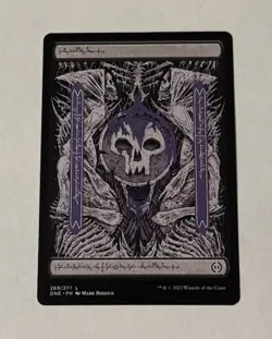 MTG Phyrexian Swamp 269/271 Phyrexia: All Will Be One Full Art Land LP - Image 1