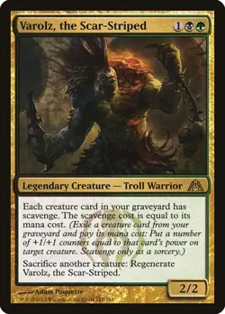 2x Varolz, the Scar-Striped Dragon's Maze MP MTG - Image 1
