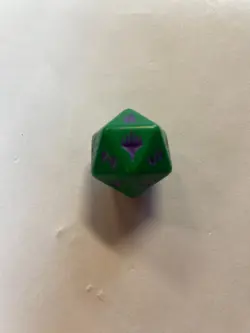 Magic The Gathering TMNT Spindown Life Counter D20 Green Purple - Image 2