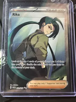 Rika 241/182, Paradox Rift, Ultra Rare, Full Art Holo, Pokemon TCG, NM - Image 1