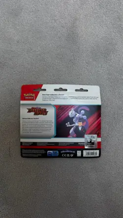 Pokemon TCG Destined Rivals Triple Blister Zebstrika promo Pack – New & Sealed - Image 2