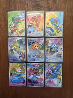 Pokemon 2026 First Partner Illustration Collection Series 1 Promos Set 9 Cards - Image 2