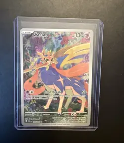 Pokemon Zacian 100/094 Me02: Phantasmal Flames Holo Rare 130 HP Basic Limit Bre… - Image 1