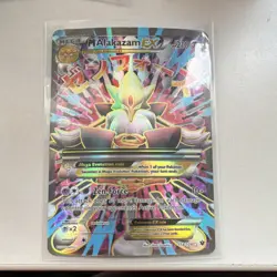 Pokemon M Alakazam EX Full Art Ultra Rare Fates Collide Mega 210 HP 118/124 - Image 1