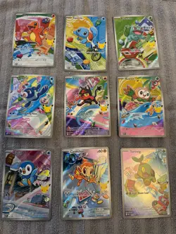 Pokemon 2026 First Partner Illustration Collection Series 1 Promos Set 9 Cards - Image 1