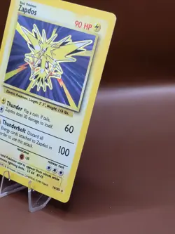 Pokemon Base Set Zapdos Holo Rare 16/102 LP - MP - Image 2