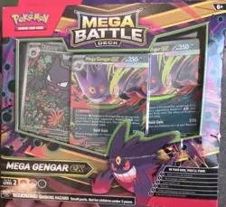 Pokemon TCG Mega Battle Deck Mega Gengar Ex Sealed But damage Box - Image 1