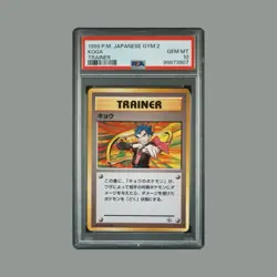 1999 Pokemon Japanese Gym 2 Koga Trainer PSA 10 Gem Mint - Image 1
