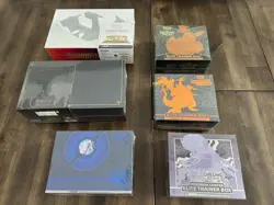 Pokemon TCG sealed lot of ETB Ultra Premium Charizard Pokemon Center Exclusives - Image 1