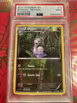 POKEMON: SLIGGOO #73/106🔥PSA 9 MINT🔥XY FLASHFIRE-2014 REVERSE FOIL - Image 1