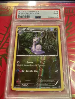 POKEMON: SLIGGOO #73/106🔥PSA 9 MINT🔥XY FLASHFIRE-2014 REVERSE FOIL - Image 2