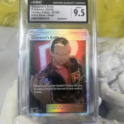 CGC Giovanni Exile 9.5 Mint+ Pokemon (2019) Ultra Rare Holo - Image 1