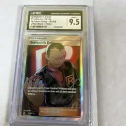 CGC Giovanni Exile 9.5 Mint+ Pokemon (2019) Ultra Rare Holo - Image 2