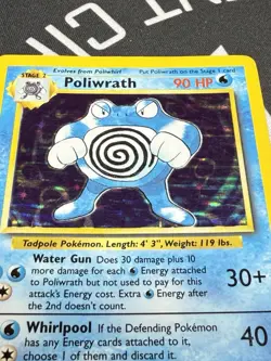 Poliwrath - 13/102 Base Set Unlimited Holo Rare Pokemon - Image 2