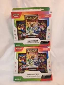 Pokemon TCG First Partner Illustration Collection Series New Sealed LOT OF 2 - Image 1