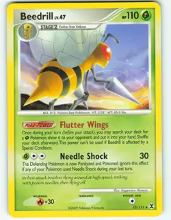 Beedrill - 15/111 Rising Rivals - Pokemon TCG - 2009 - Image 1