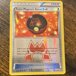 Pokemon 2015 Team Magma's Great Ball 31/34 Double Crisis Reverse Holo - Image 3