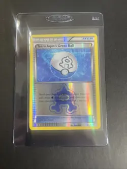 Pokemon TCG Team Aqua's Great Ball 27/34 Reverse Holo Rare XY Double Crisis MP - Image 1