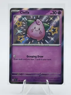 Pokemon Cleffa 150/091 Paldean Fates Baby Shiny Holo Rare NM - Image 1