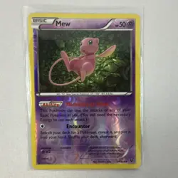 Pokemon Mew 29/124 Fates Collide Holo Rare Basic 50 HP Reverse Holo Arita 2016 - Image 1