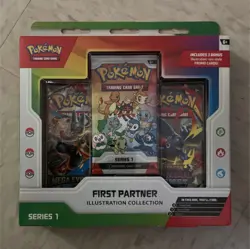 Pokemon TCG First Partner Illustration Collection Series 1 Promo Box English - Image 1