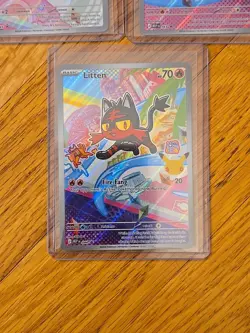Rowlet, Litten & Popplio First Partner Illustration Collection Promo Set Pokemon - Image 2
