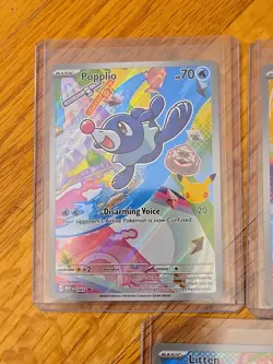 Rowlet, Litten & Popplio First Partner Illustration Collection Promo Set Pokemon - Image 3