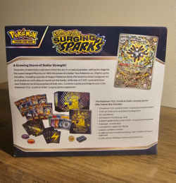 Pokemon TCG Surging Sparks Pikachu Sealed ETB Elite Trainer Box NEW MINT - Image 2