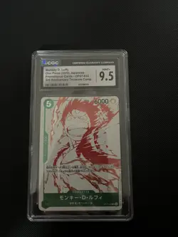 ONE PIECE JAPANESE MONKEY D. LUFFY OP07-033 CGC 9.5 3rd Anniversary Treasure - Image 1