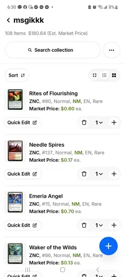 108 Card Lot Of Mtg Magic The Gathering Mythic And Rare Cards - Image 3